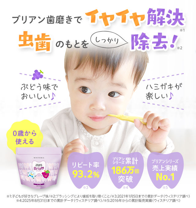 【公式】子どもの歯磨きイヤイヤ、虫歯、口臭でお悩みのあなたへ。ブリアン歯磨きでイヤイヤ解決。虫歯のもとをしっかり除去!
